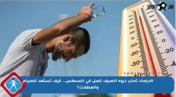 الأرصاد تحذر: ذروة الصيف تصل في أغسطس.. كيف تستعد للصيام والعطلات؟